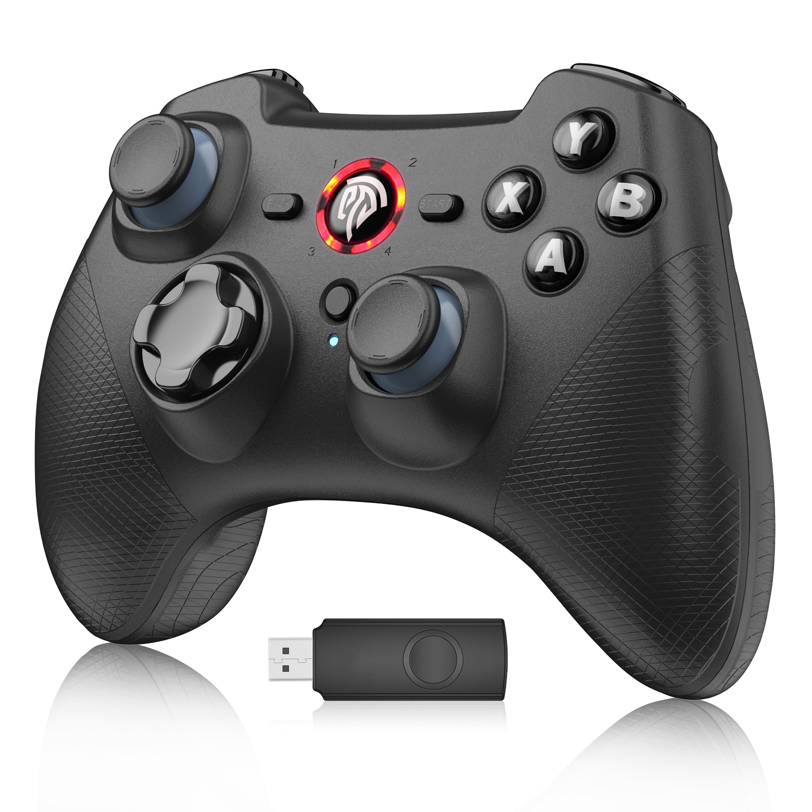 EASYSMX ESM-9101 2.4G Wireless Game Controller Dual-Vibration Gaming Gamepad Joystick for PC / PS3 EASYSMX ESM-9101 2.4G Wireless Game Controller Dual-Vibration Gaming Gamepad Joystick for PC / PS3